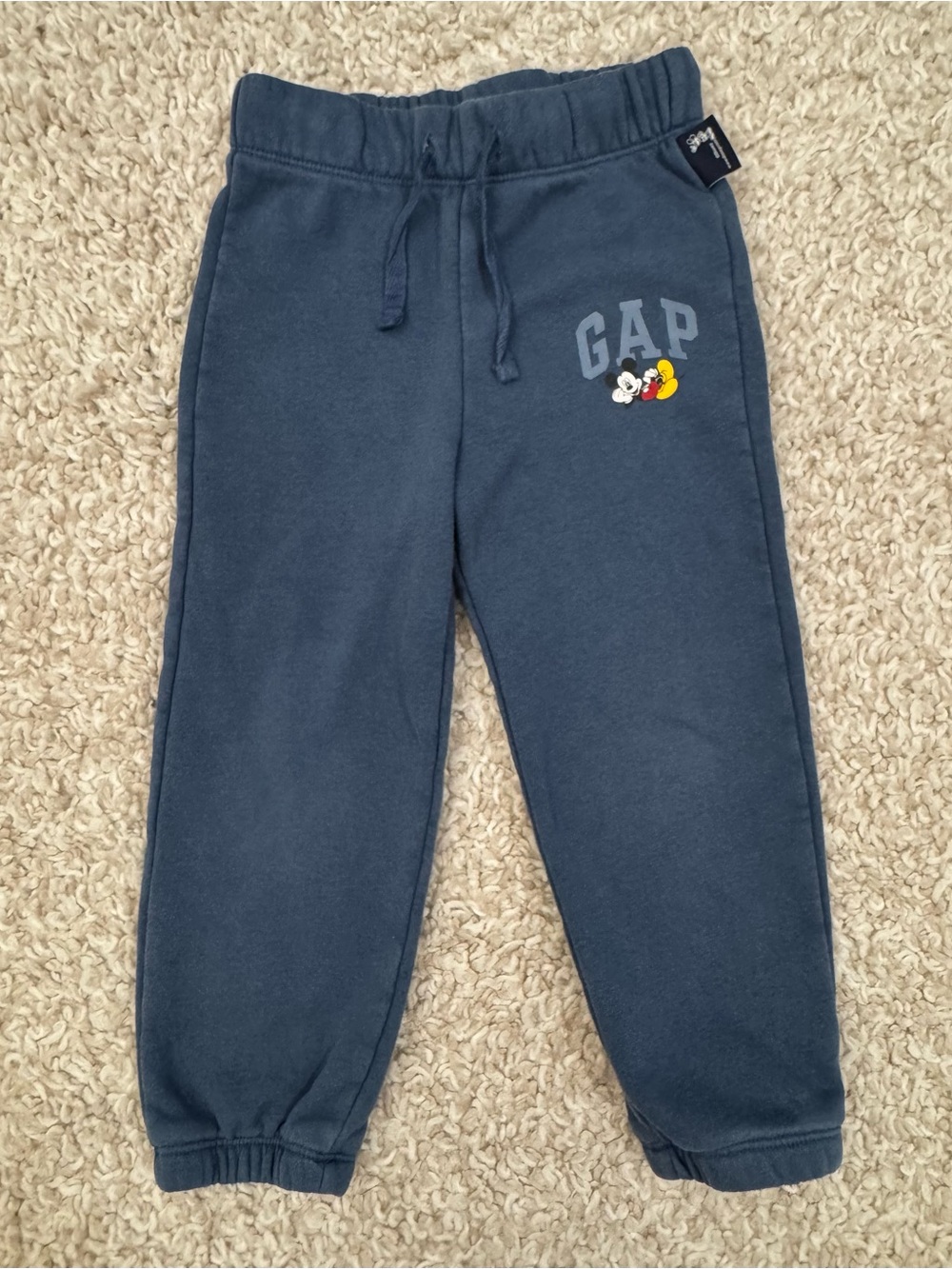 GAP x Disney Mickey Mouse Kids Sweatpants Blue 3 Years